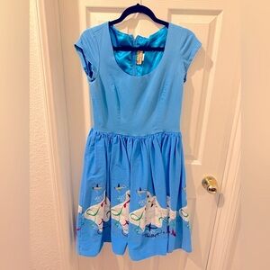 EUC Pinup Girl Clothing Mary Blair Airplanes Dress